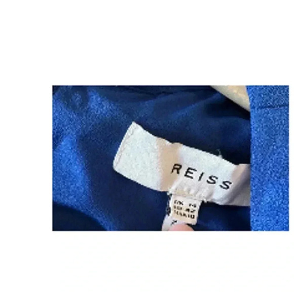Reiss 3/4 Sleeve Cora Shift Dress - Blue - Picture 7 of 8